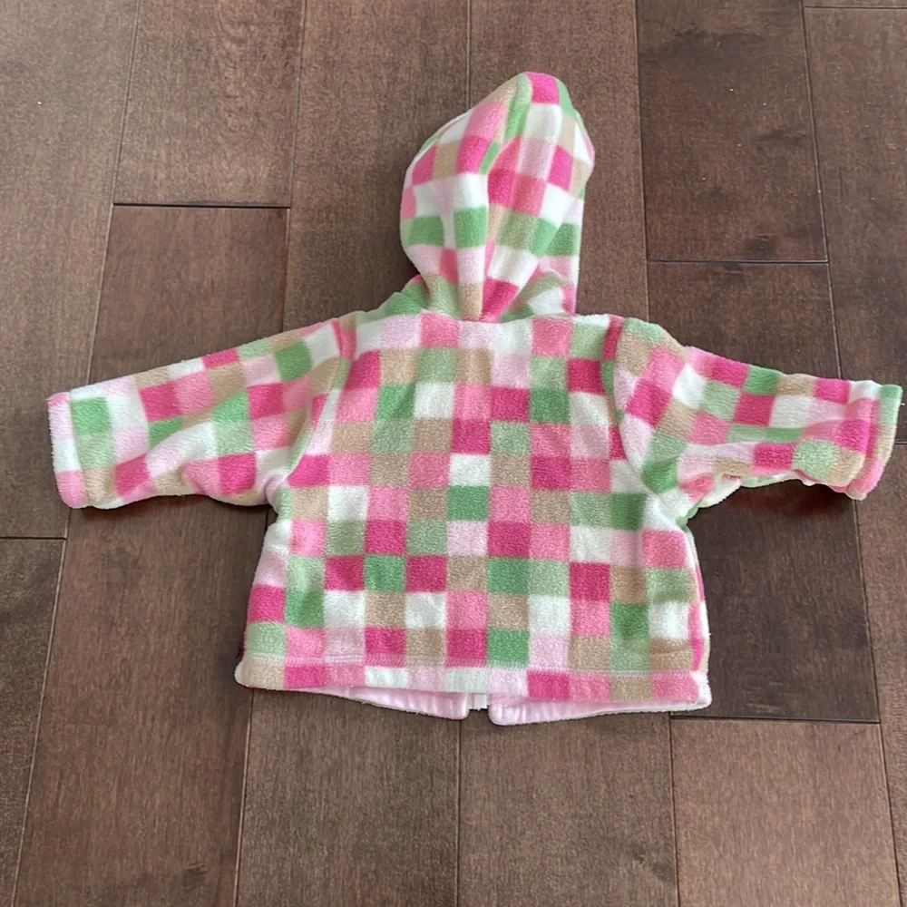 The Children’s Place Baby Girl’s Checker Fleece Jacket - 3-6M